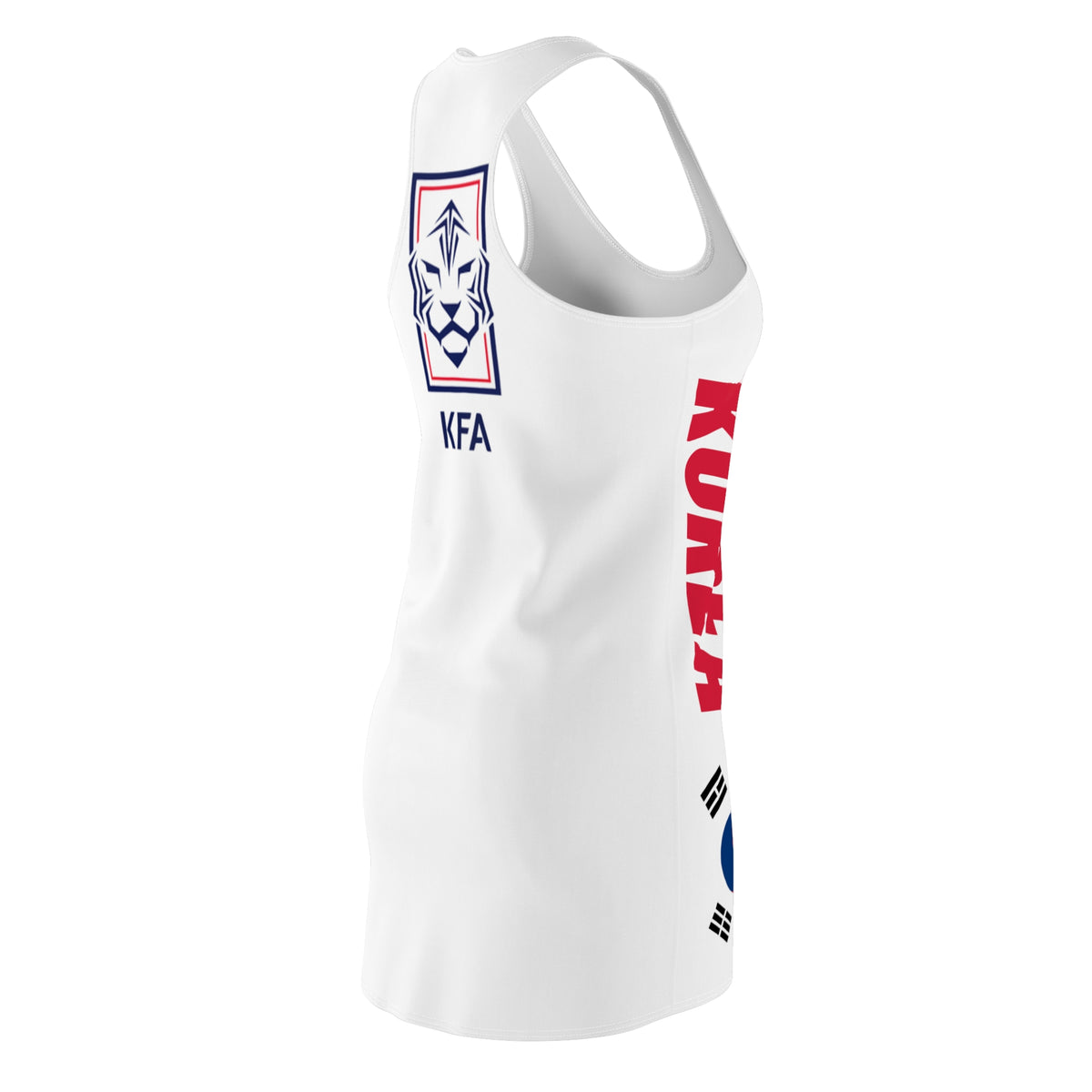 Korea National Team Racerback Dress | KFA South Korea Flag Football Dress, Korean Football fan dress, Soccer fan dress, Korean flag dress