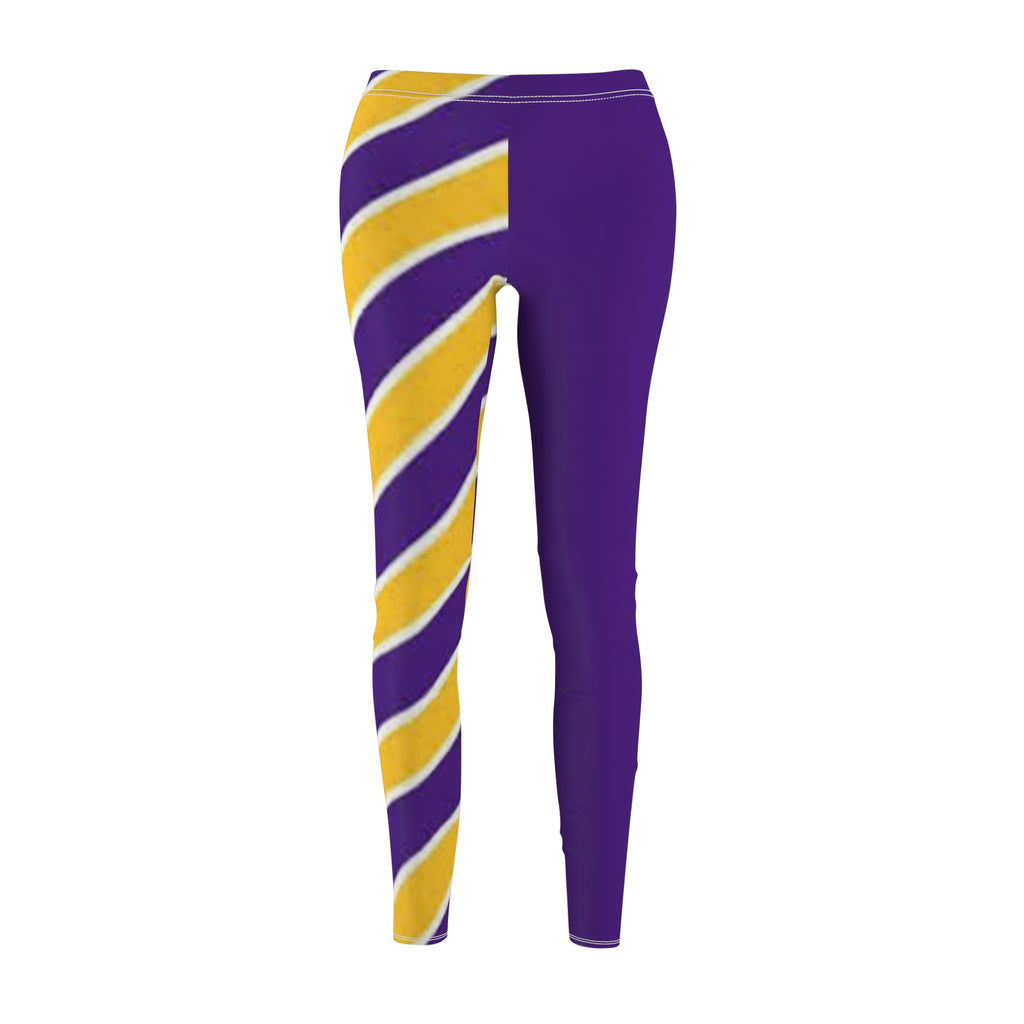 Purple and yellow Women's Leggings, purple and gold leggings, Minnesota Football Themed leggings, mommy and me matching leggings, gift