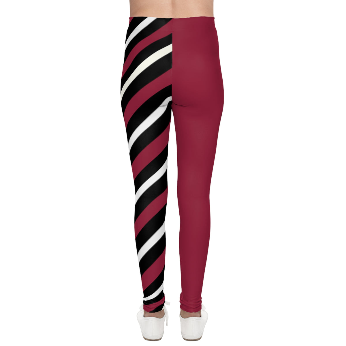 Red, Black and White Striped Youth Leggings, Arizona Football Themed Kids Leggings, Matching Leggings, Mommy and Me Matching, Gift