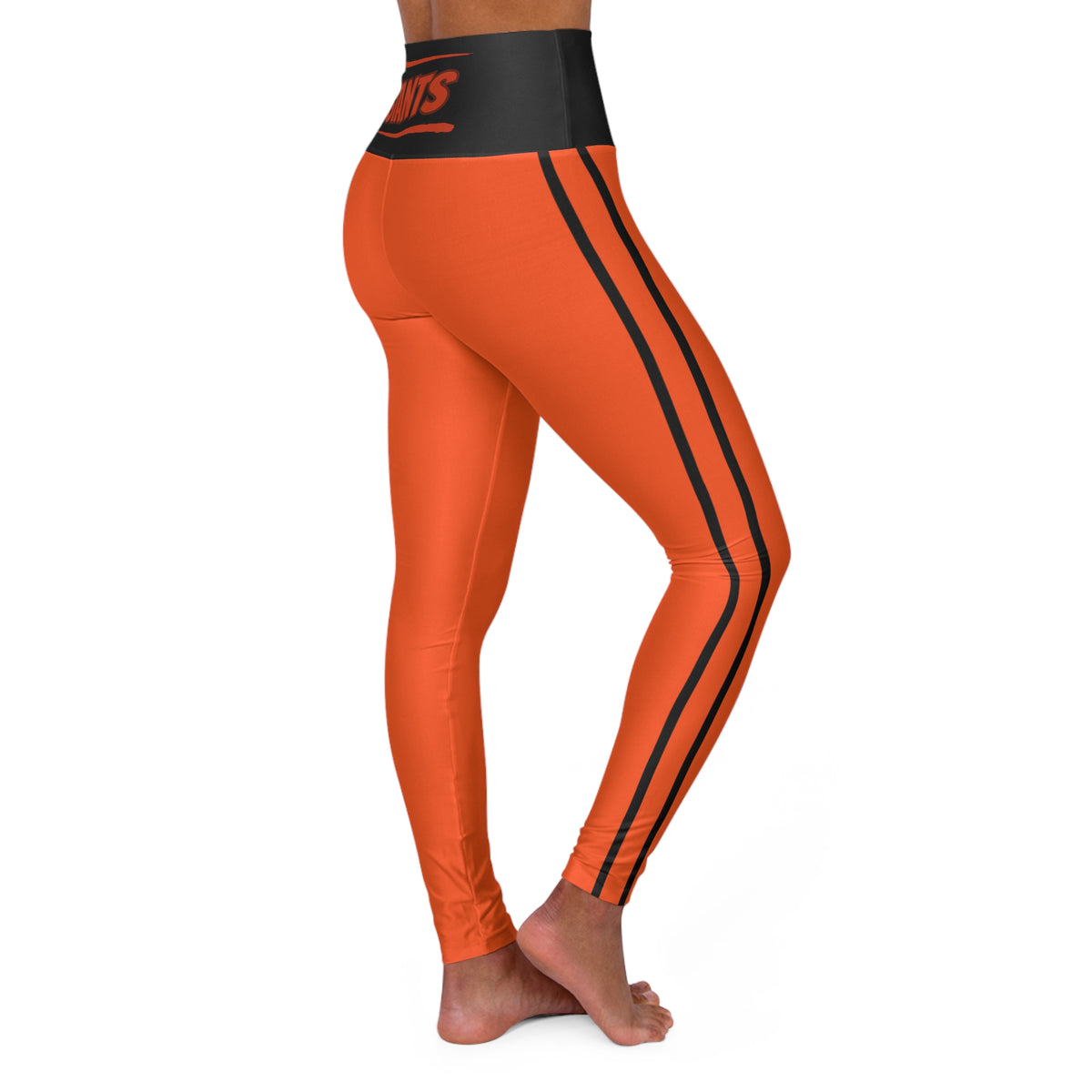 Orange and Black Women's Leggings, San Francisco Baseball Themed Leggings, Game day Pants, Cute Yoga pants, Gift, SF Leggings,