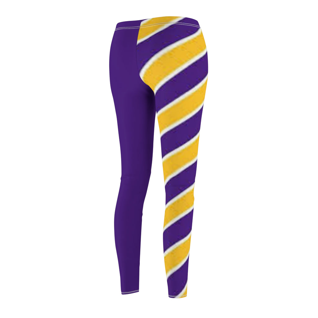 Purple and yellow Women's Leggings, purple and gold leggings, Minnesota Football Themed leggings, mommy and me matching leggings, gift