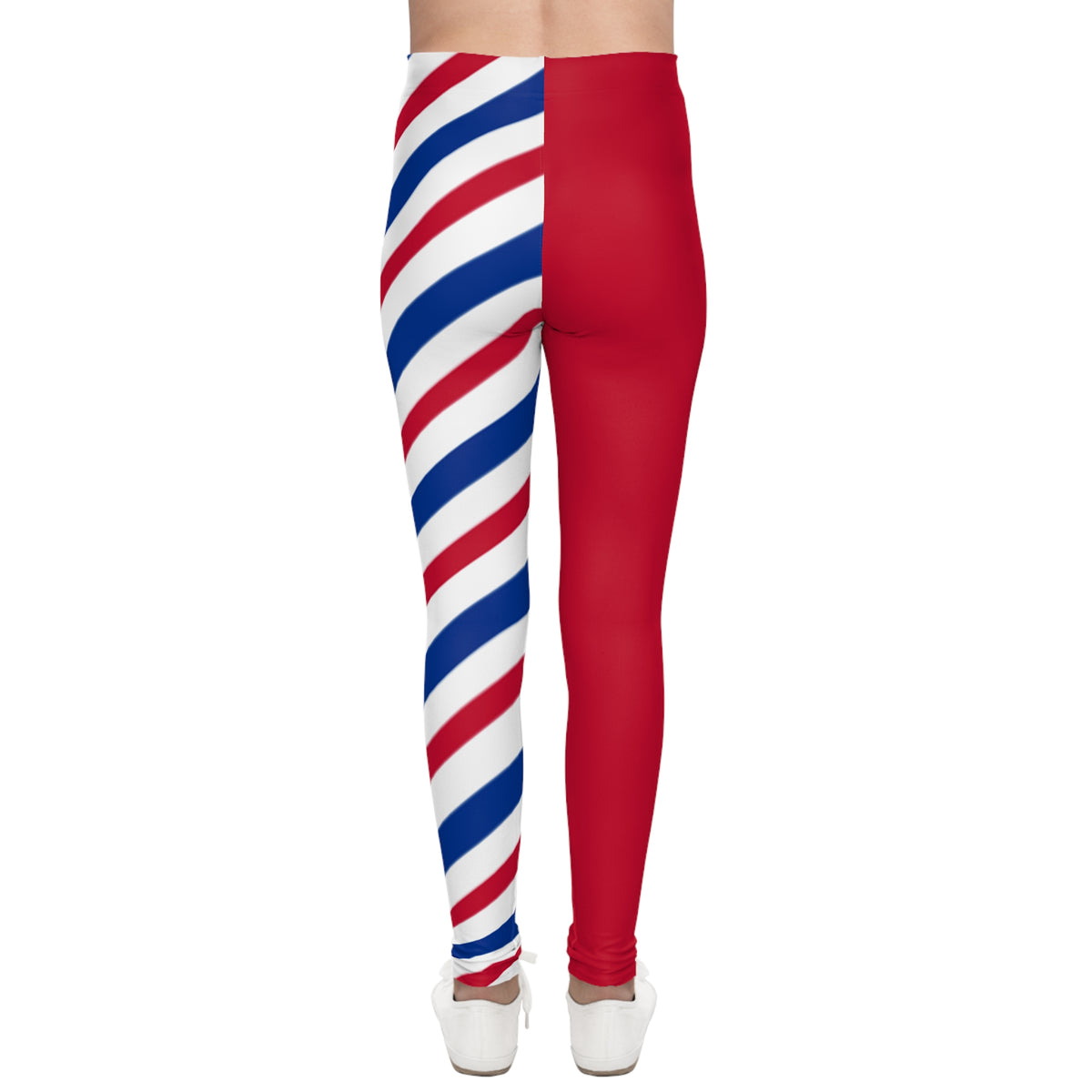 Red white and blue striped Youth Leggings, buffalo football themed, matching leggings, 4th of july leggings, mommy and me matching leggings