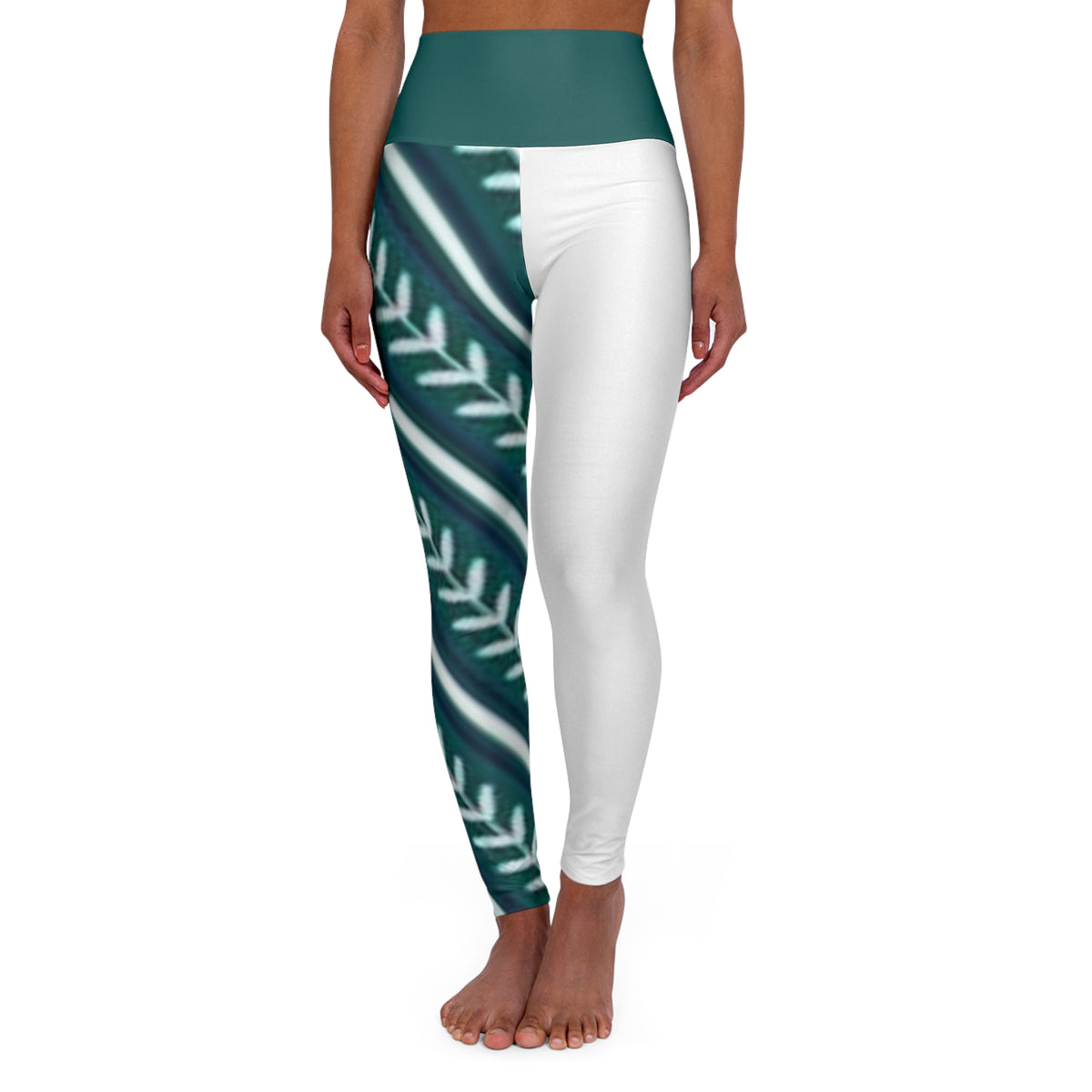 Seattle Baseball Themed Women's High Waisted Yoga Leggings