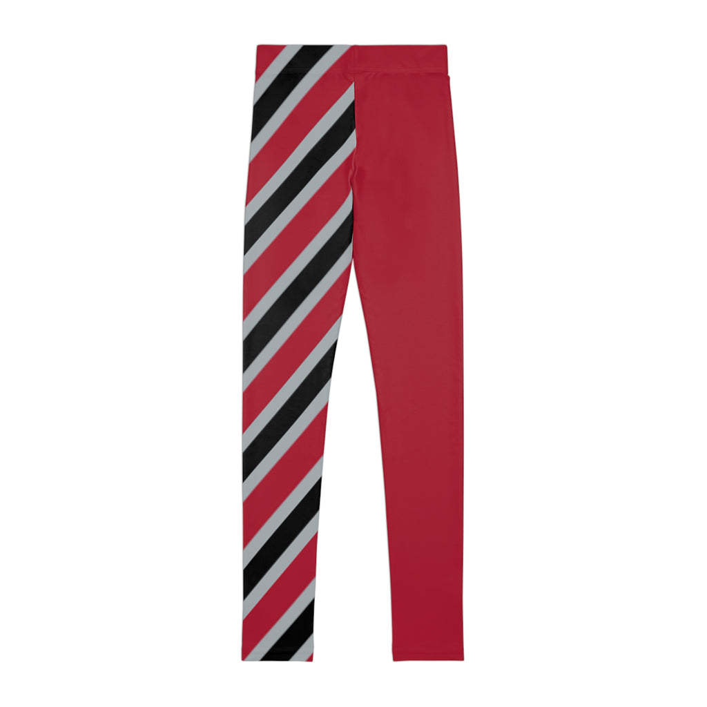 Red and Black striped Youth Leggings, Atlanta Football Themed Leggings, Matching Mommy and Me leggings, Gift for Girls, Matching leggings