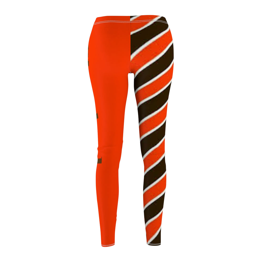 Cleveland Browns Football Themed Leggings,  Women's Leggings,  Cute Yoga Pants, Browns Leggings, Matching leggings