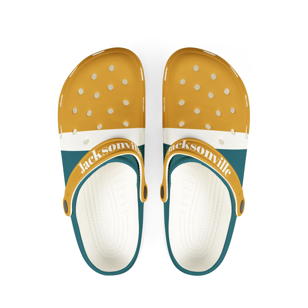 Jacksonville Football Themed EVA Foam Rubber Shoes