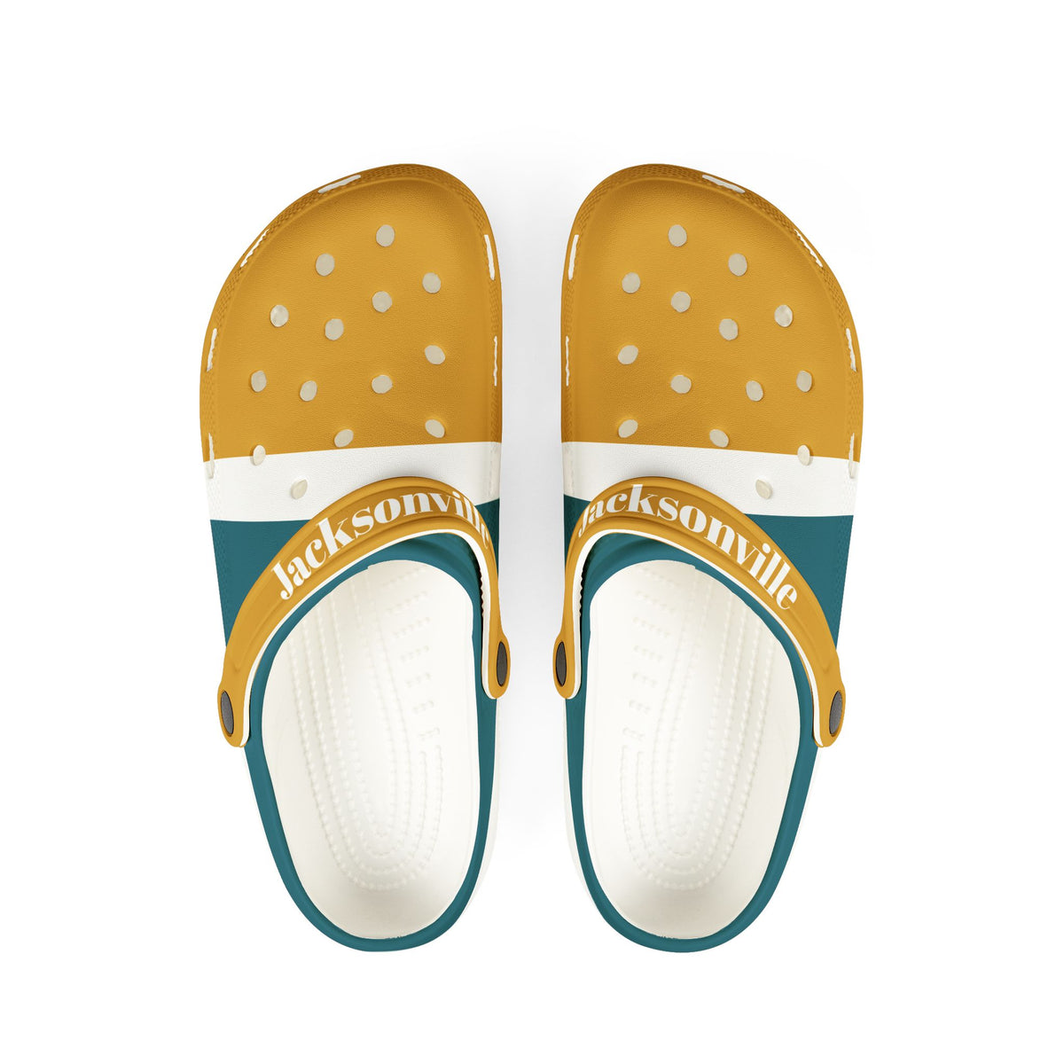 Jacksonville Football Themed EVA Foam Rubber Shoes