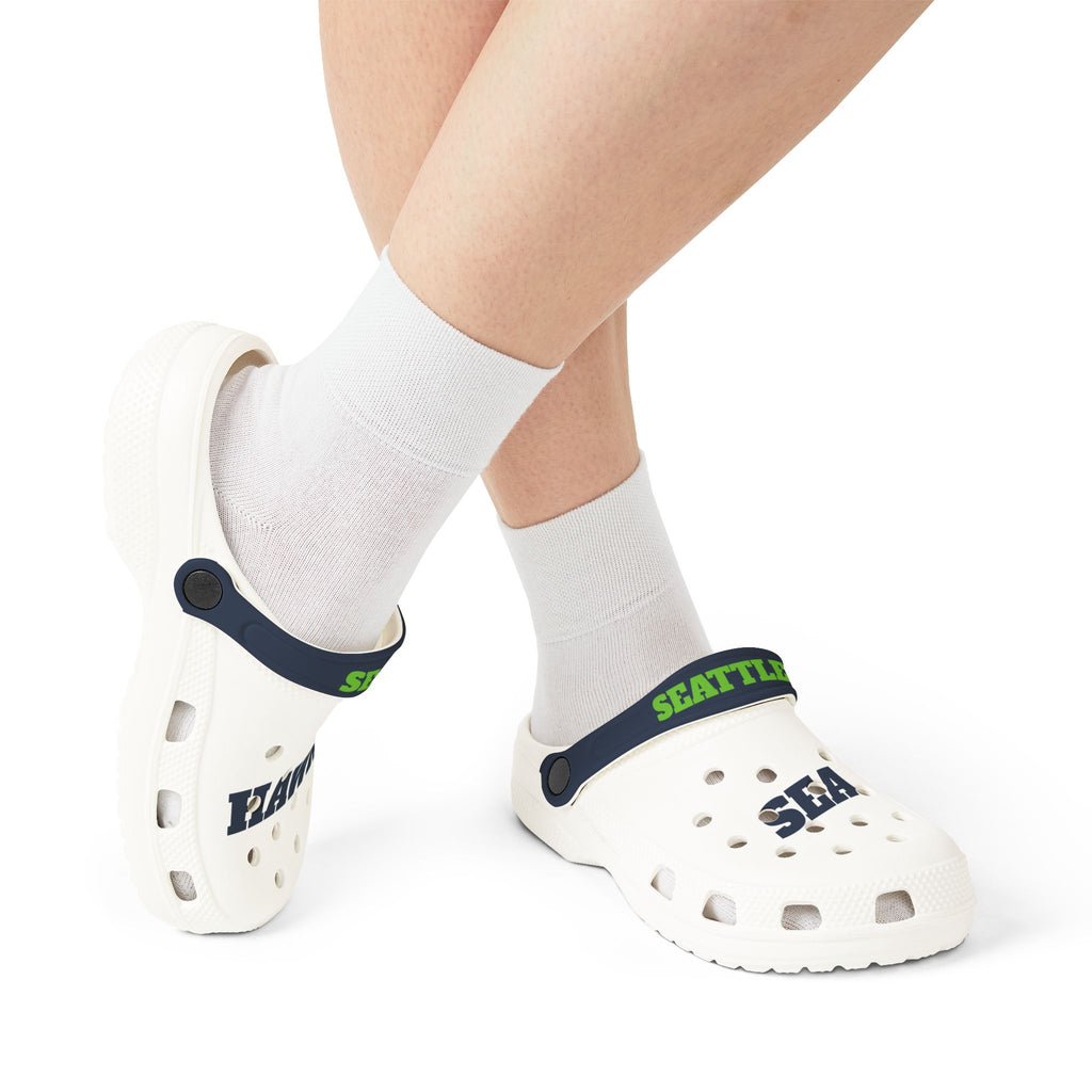 Seattle Hawks Clog Shoes | EVA Foam Slip-On Clogs
