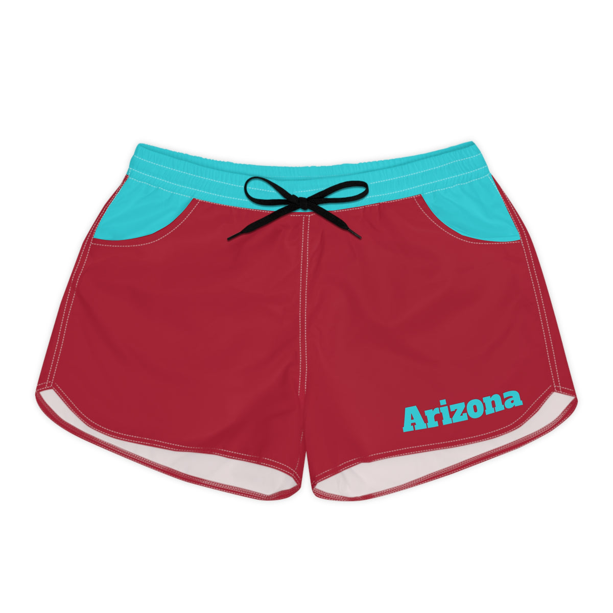 Teal and Red Women's Shorts, AZ baseball shorts, Arizona baseball fan,  cute shorts, baseball season, game day shorts, gift