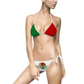 Mexican Flag Triangle Bikini, Green and Red swimsuit, Mexican pride, Summer outfit, cute swimsuit, Football fan swimsuit, World Cup,  gift