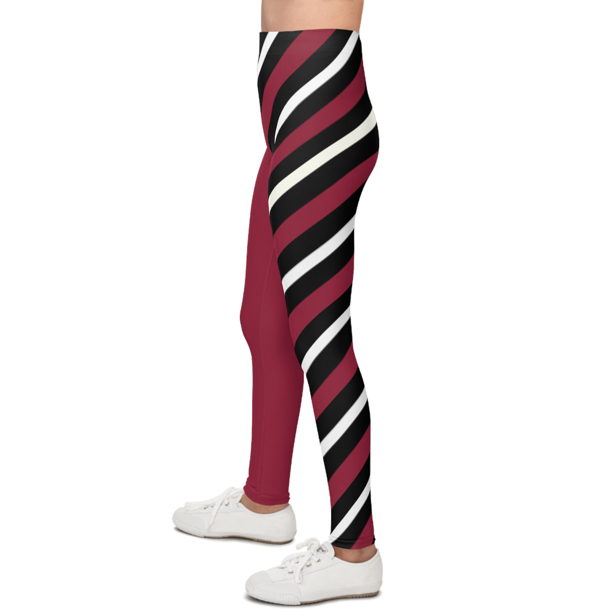 Red, Black and White Striped Youth Leggings, Arizona Football Themed Kids Leggings, Matching Leggings, Mommy and Me Matching, Gift