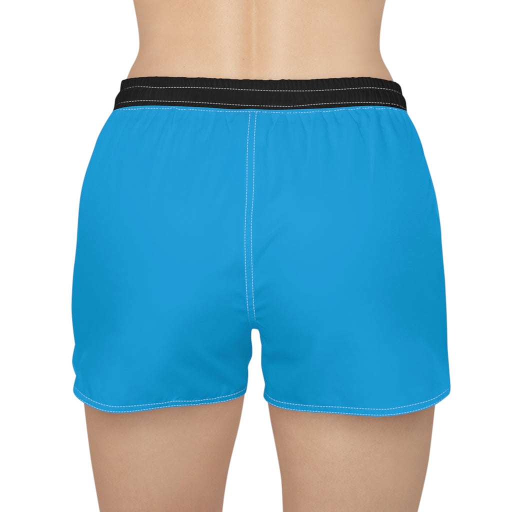 Blue and Black women's shorts, Miami baseball themed shorts, cute shorts, baseball fan shorts, gift, casual shorts, game day shorts