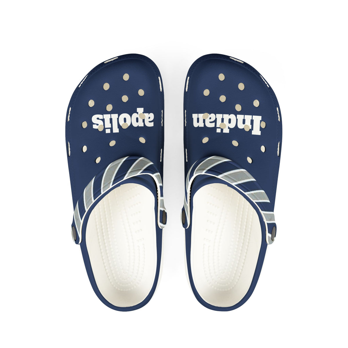 Indianapolis Football Themed EVA Foam Rubber Shoes, Unisex Colts Shoes,  Colts Football Sandals, Gift for Men, Gift for Women,  Colts Shoes
