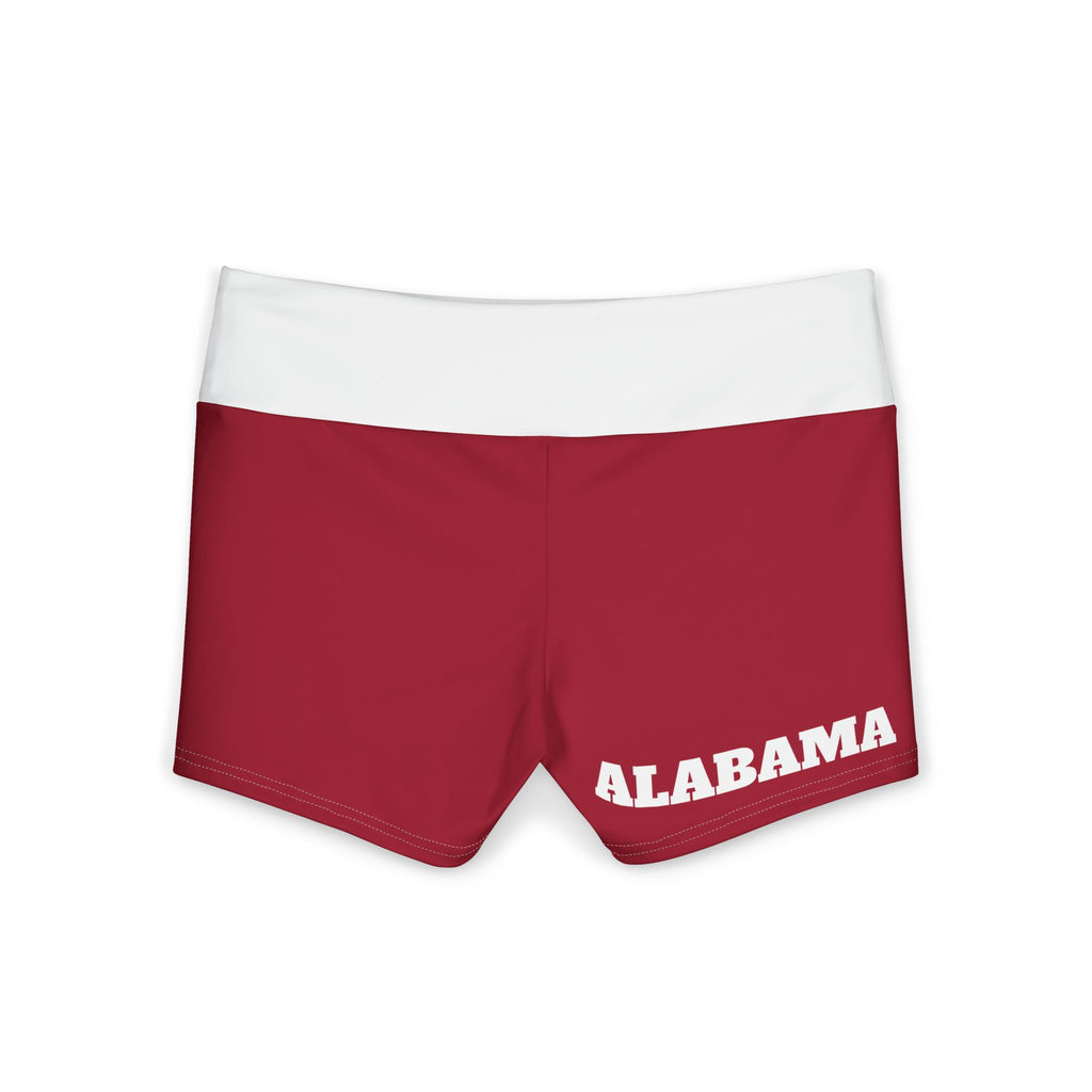 Alabama Yoga Shorts | Crimson & White Athletic Shorts, College gear, matching shorts, cute shorts, football fan shorts, alumni gift, gift