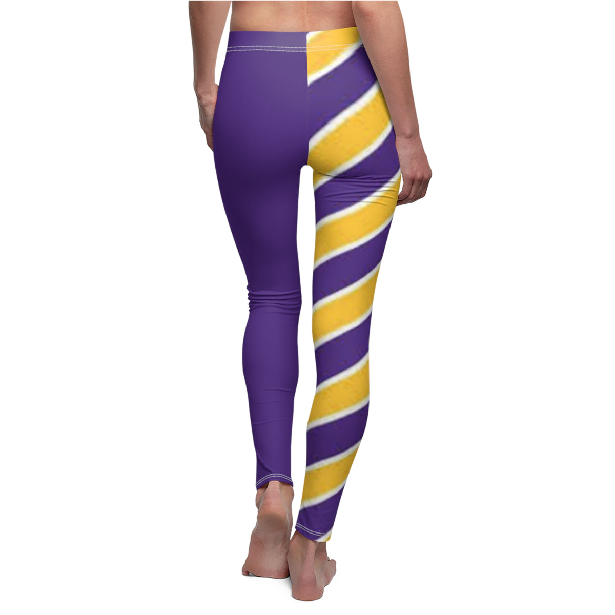 Purple and yellow Women's Leggings, purple and gold leggings, Minnesota Football Themed leggings, mommy and me matching leggings, gift