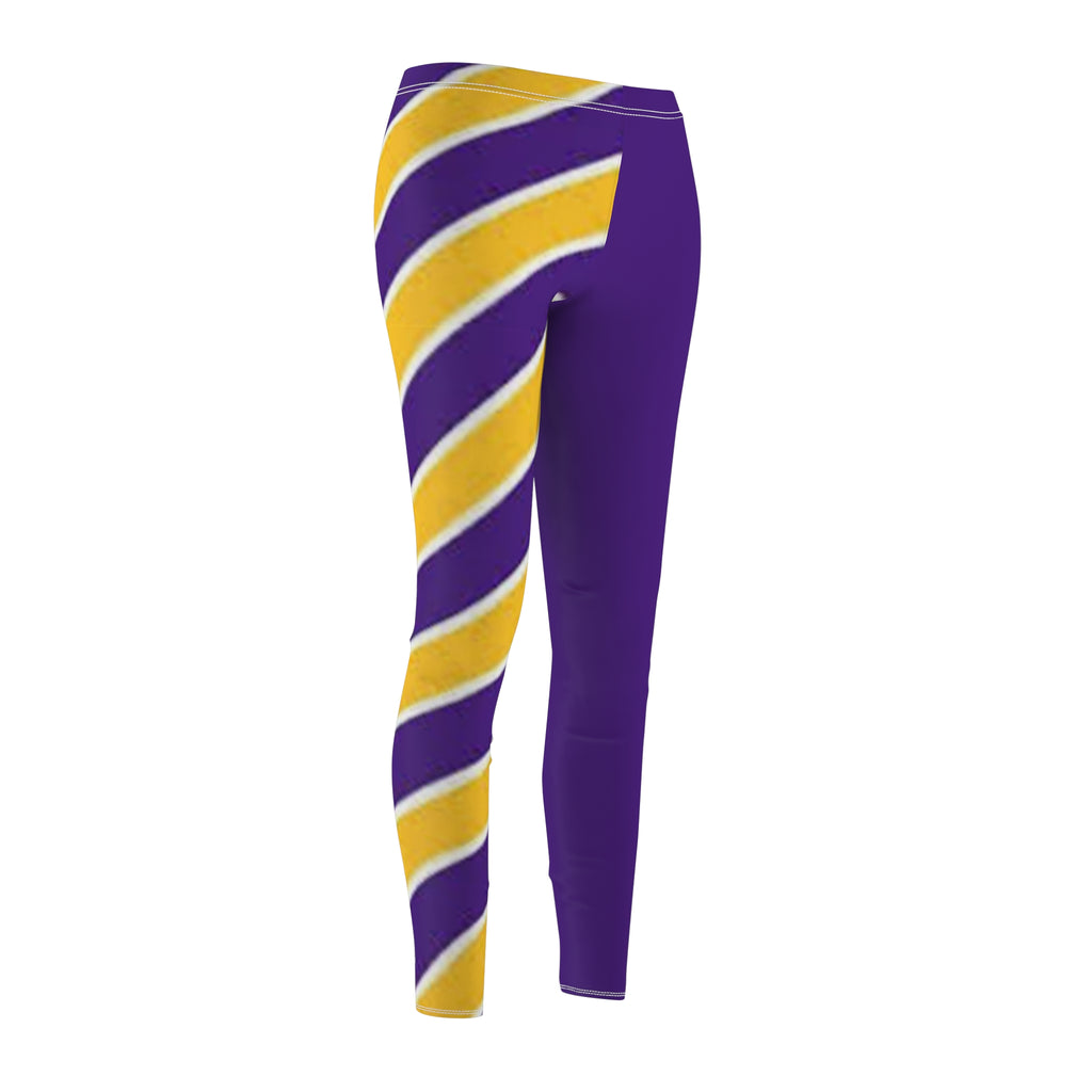 Purple and yellow Women's Leggings, purple and gold leggings, Minnesota Football Themed leggings, mommy and me matching leggings, gift