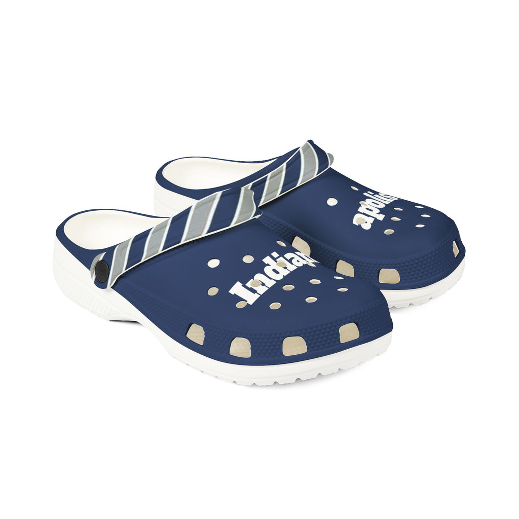 Indianapolis Football Themed EVA Foam Rubber Shoes, Unisex Colts Shoes,  Colts Football Sandals, Gift for Men, Gift for Women,  Colts Shoes