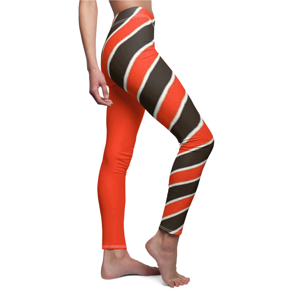 Cleveland Browns Football Themed Leggings,  Women's Leggings,  Cute Yoga Pants, Browns Leggings, Matching leggings