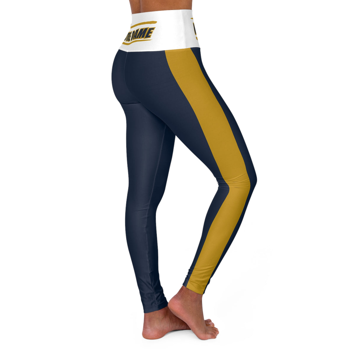 Blue and gold High Waisted Yoga Leggings, Women's Leggings,  cute yoga pants, alumni gift,  gift for student, cute leggings, gift