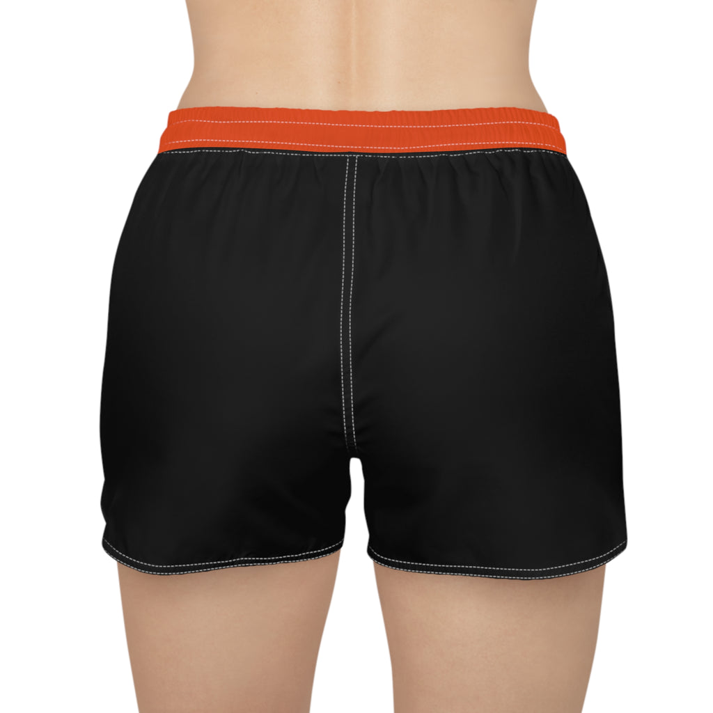 Black and Orange Women's Casual Shorts, Baltimore baseball themed shorts, baseball fan shorts, cute shorts, baseball game, gift