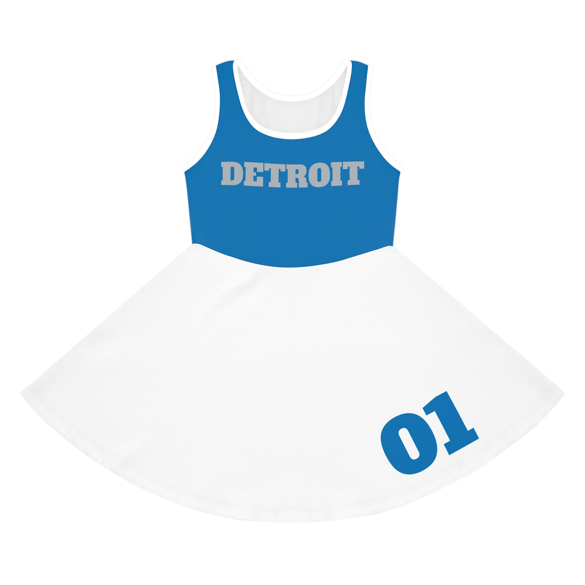 Detroit football themed Girls' dress, football fan Dress, game day Outfit, Birthday Gift, Toddler Dress, Christmas gift, matching dresses