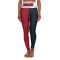 Red and Blue football themed High Waisted Yoga Leggings, texans leggings, Women's Leggings, cute yoga pants, gift