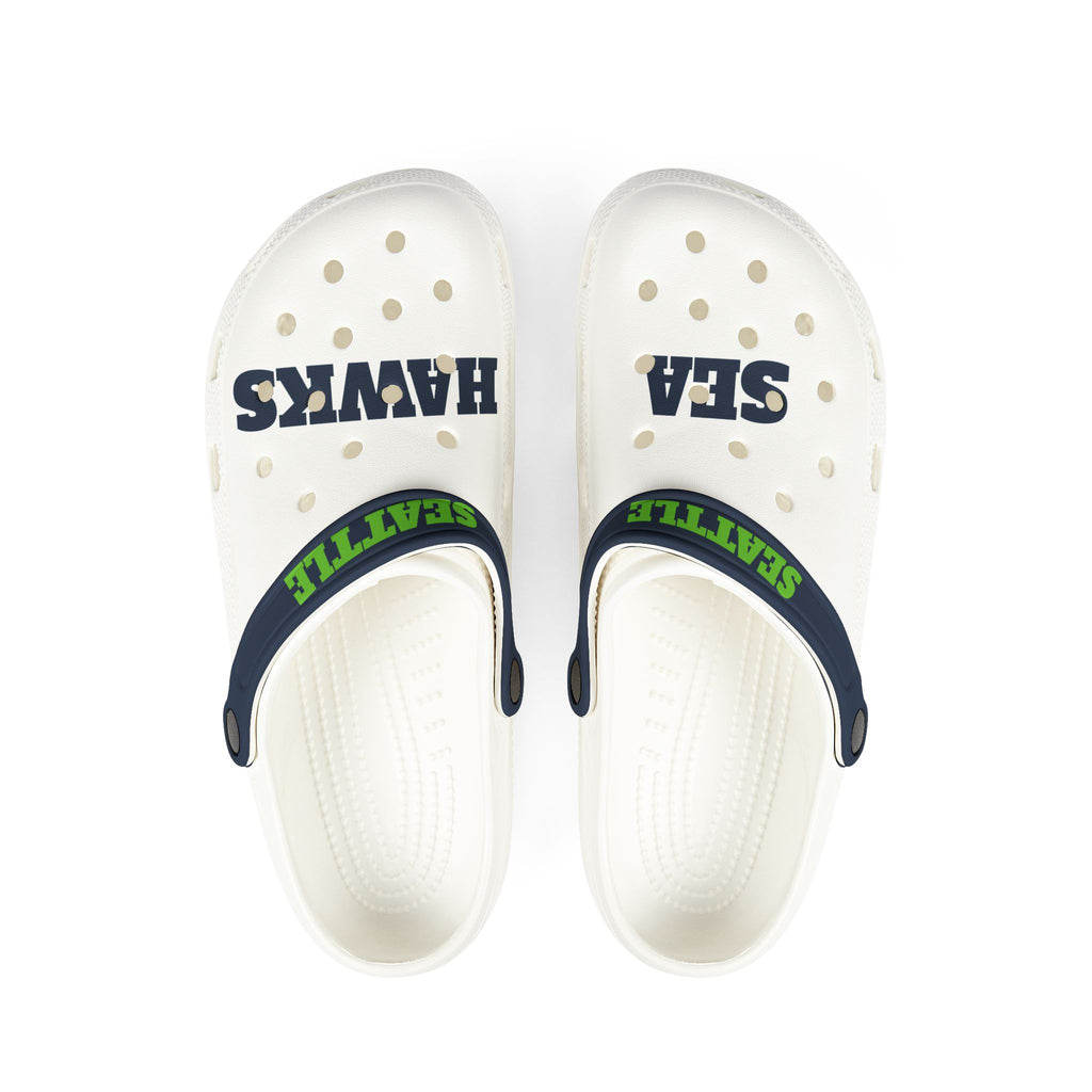 Seattle Hawks Clog Shoes | EVA Foam Slip-On Clogs