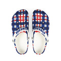 Blue Red Plaid Buffalo Clogs