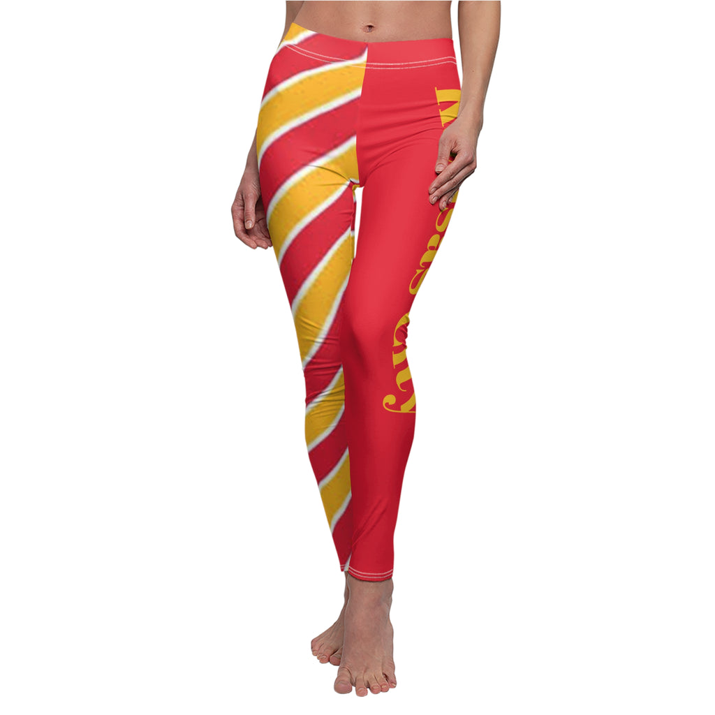 Kansas City Women's Leggings,  Chiefs Leggings, Women's Leggings,  Cute Leggings,  Yoga Pants, Gift, Kansas City chiefs Leggings