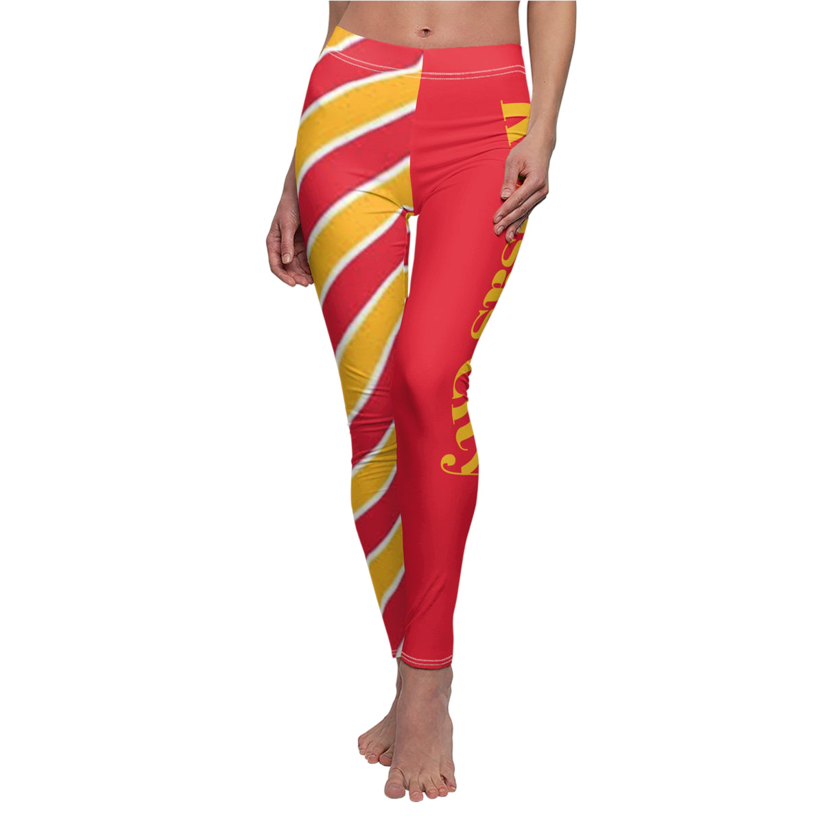 Kansas City Women's Leggings,  Chiefs Leggings, Women's Leggings,  Cute Leggings,  Yoga Pants, Gift, Kansas City chiefs Leggings