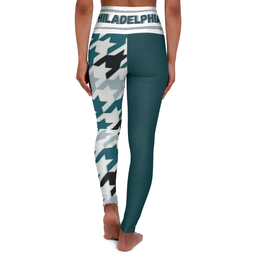 Philadelphia Football Themed Waisted Yoga Leggings