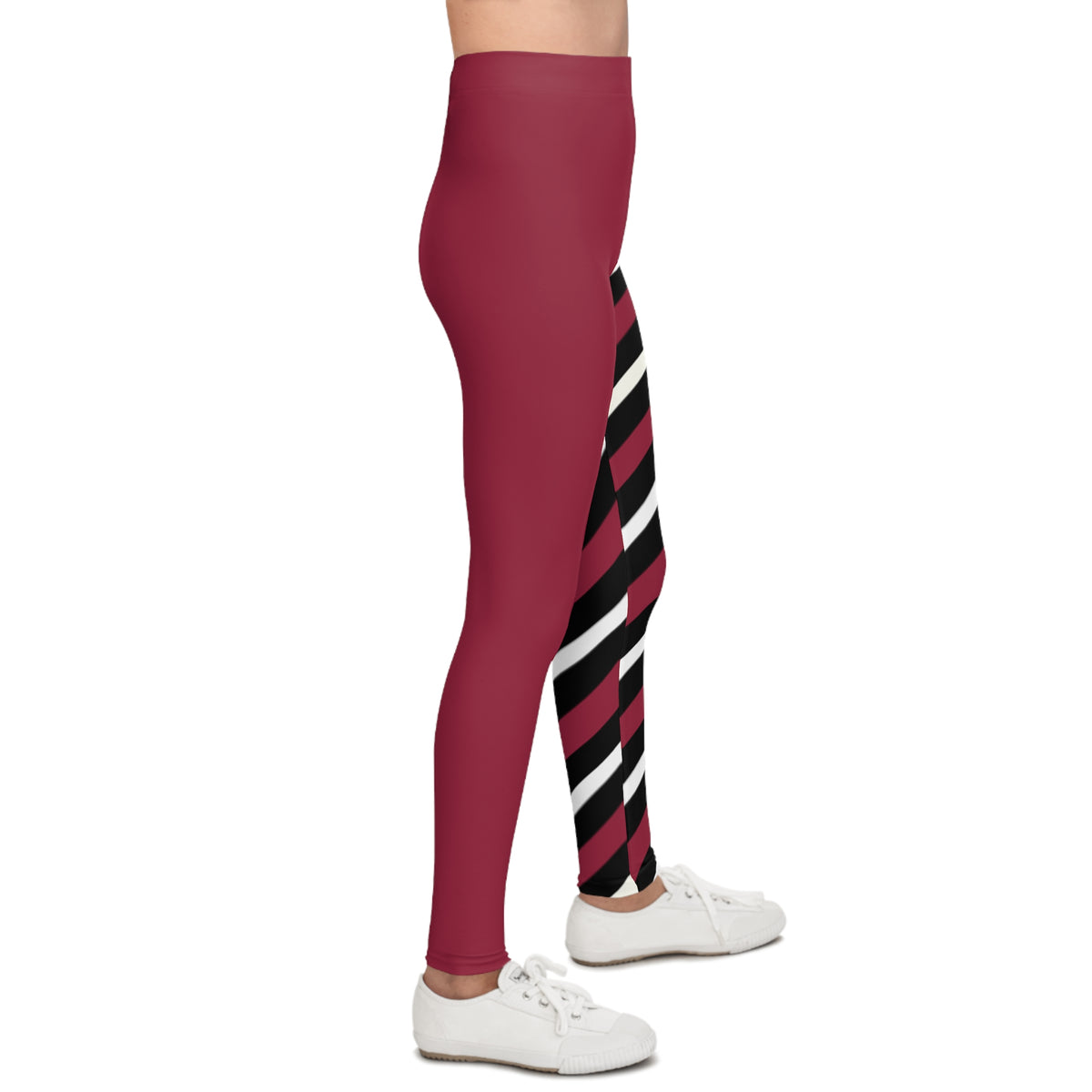 Red, Black and White Striped Youth Leggings, Arizona Football Themed Kids Leggings, Matching Leggings, Mommy and Me Matching, Gift
