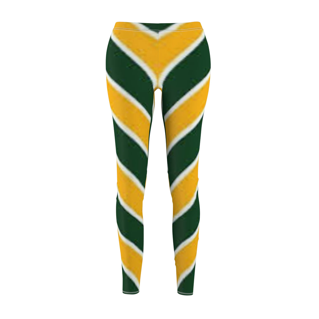 Green Bay Football Themed Green and Gold Women's Leggings