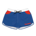 Blue and red Women's shorts, Toronto baseball fan shorts, Toronto baseball, summer shorts, baseball fan shorts, gift
