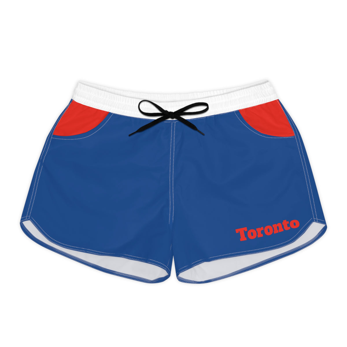 Blue and red Women's shorts, Toronto baseball fan shorts, Toronto baseball, summer shorts, baseball fan shorts, gift
