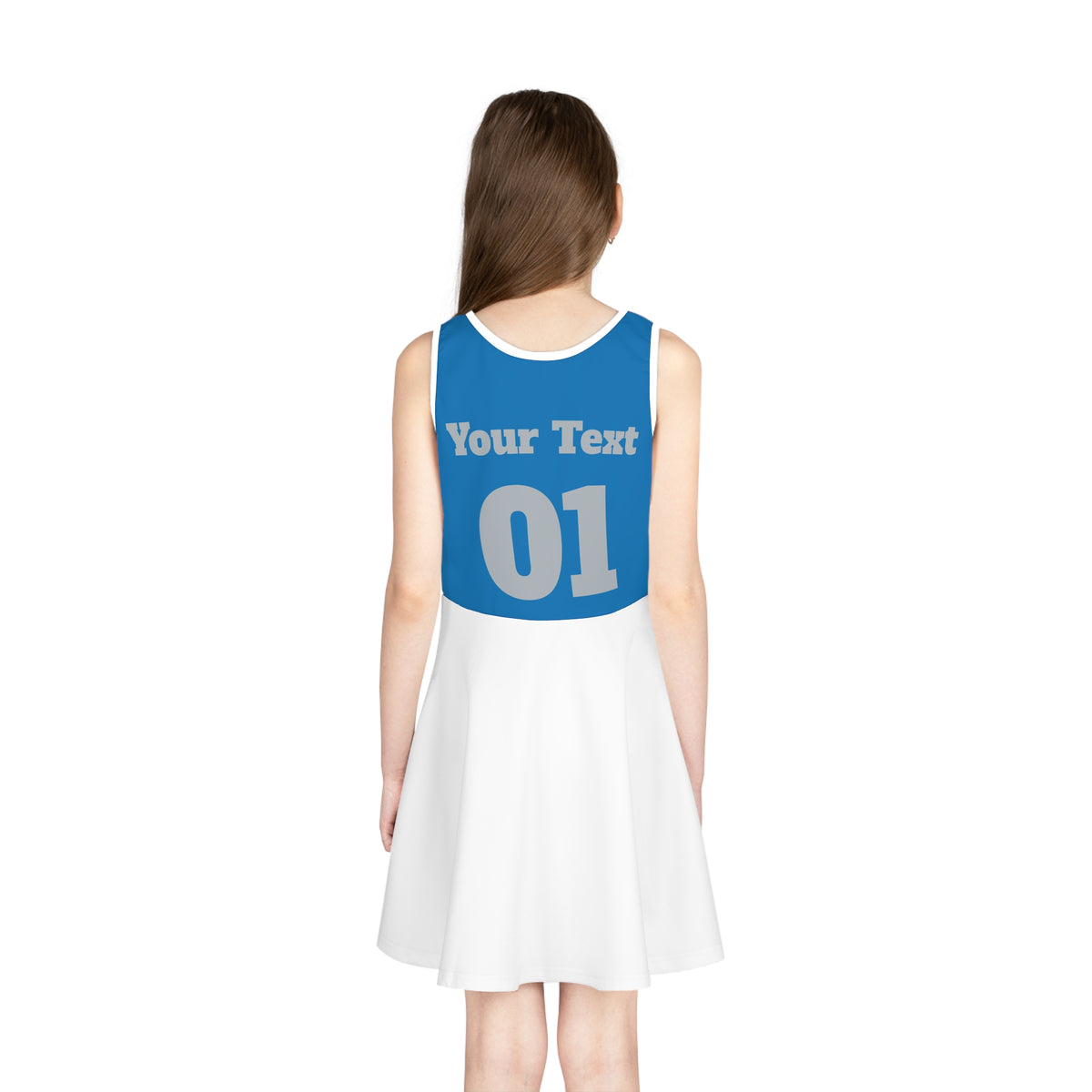 Detroit football themed Girls' dress, football fan Dress, game day Outfit, Birthday Gift, Toddler Dress, Christmas gift, matching dresses