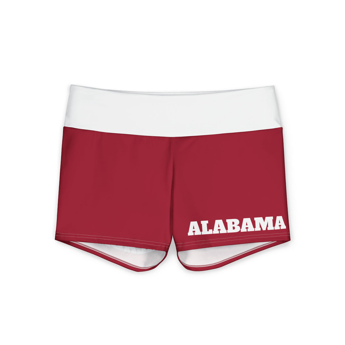 Alabama Yoga Shorts | Crimson & White Athletic Shorts, College gear, matching shorts, cute shorts, football fan shorts, alumni gift, gift