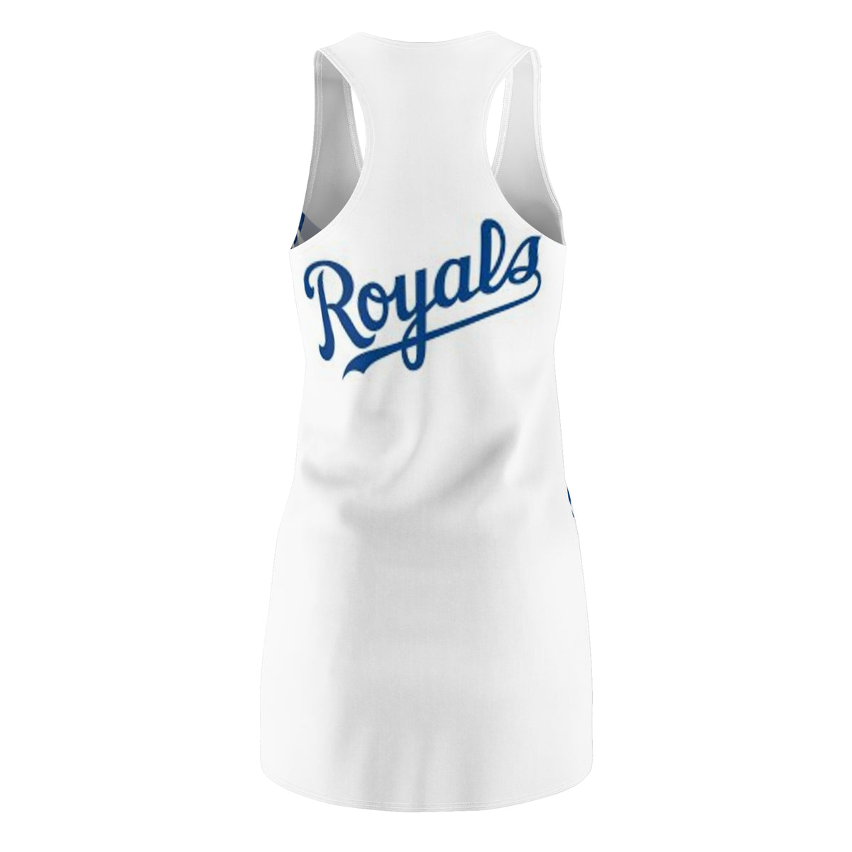 Blue striped women's Racerback dress, cute summer dress, royals themed dress, baseball fan, gift
