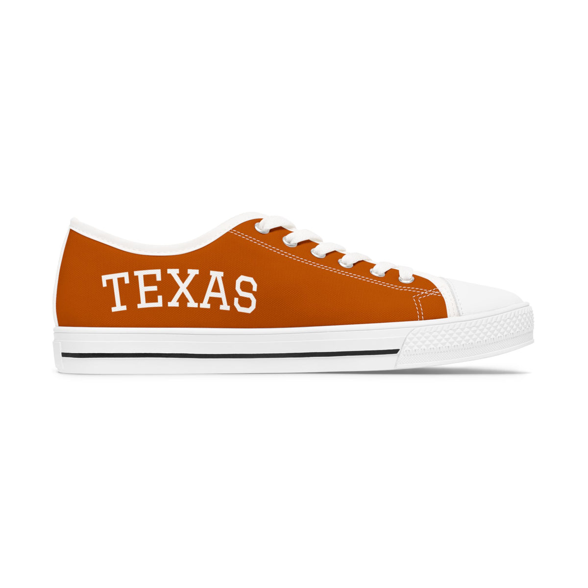 Texas Sneakers, Low Top Sneakers, Orange and White tennis shoes, Women's shoes, Football fan shoes, game day shoes, alumni gift, college fan