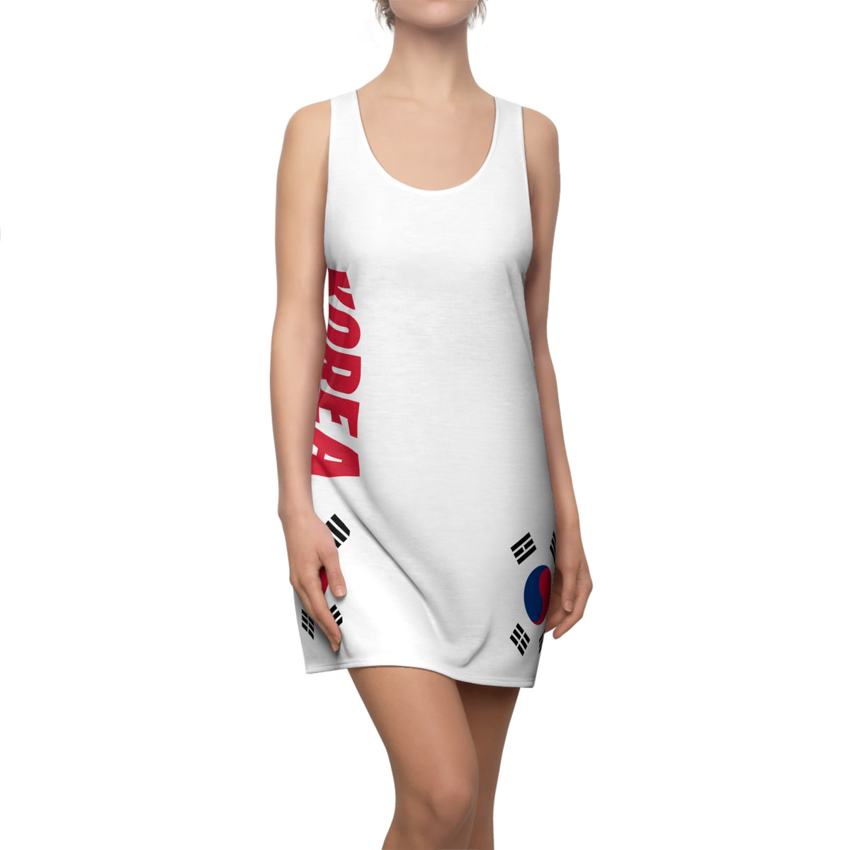 Korea National Team Racerback Dress | KFA South Korea Flag Football Dress, Korean Football fan dress, Soccer fan dress, Korean flag dress