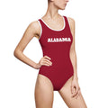 Alabama Swimsuit, Crimson One Piece Swimwear