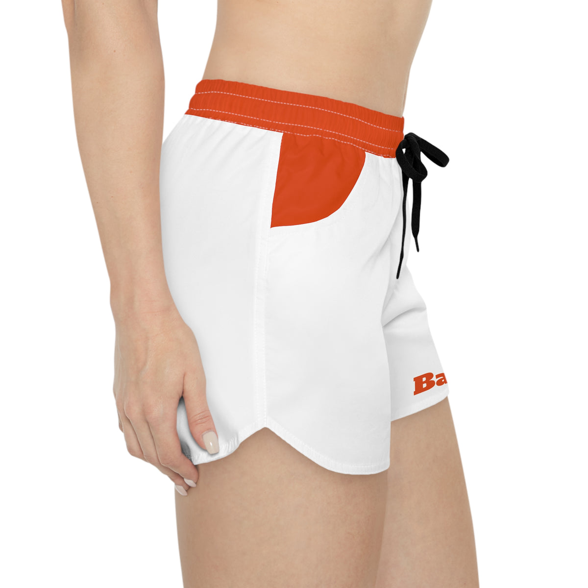 White and Orange Women's Shorts, Baltimore baseball fan, Baltimore fan, baseball game shorts, Vintage Orioles shorts, cute shorts, gift