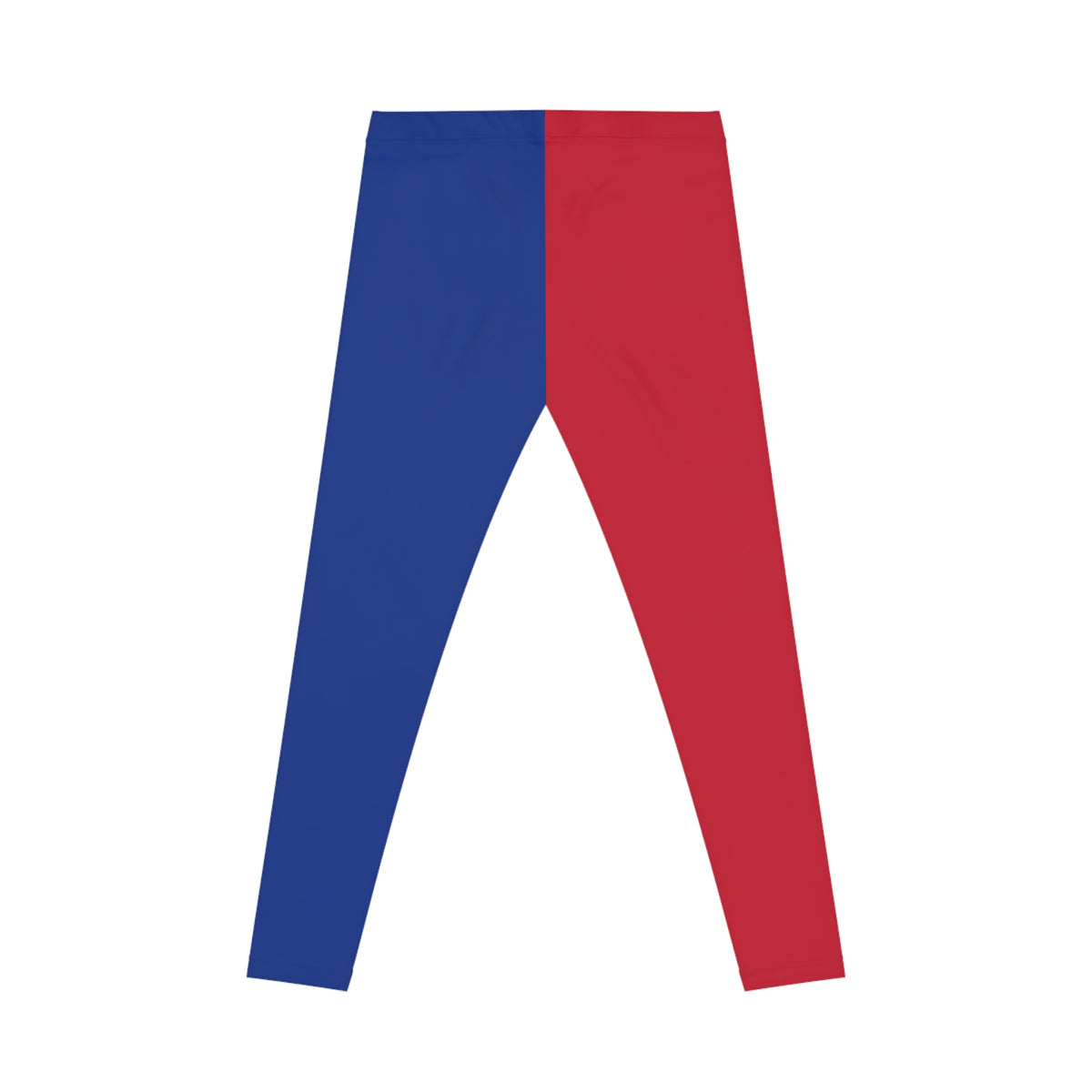 Red and blue Color Block Leggings, buffalo football themed leggings, Casual Yoga Pants, 4th of july leggings, patriotic, women's leggings