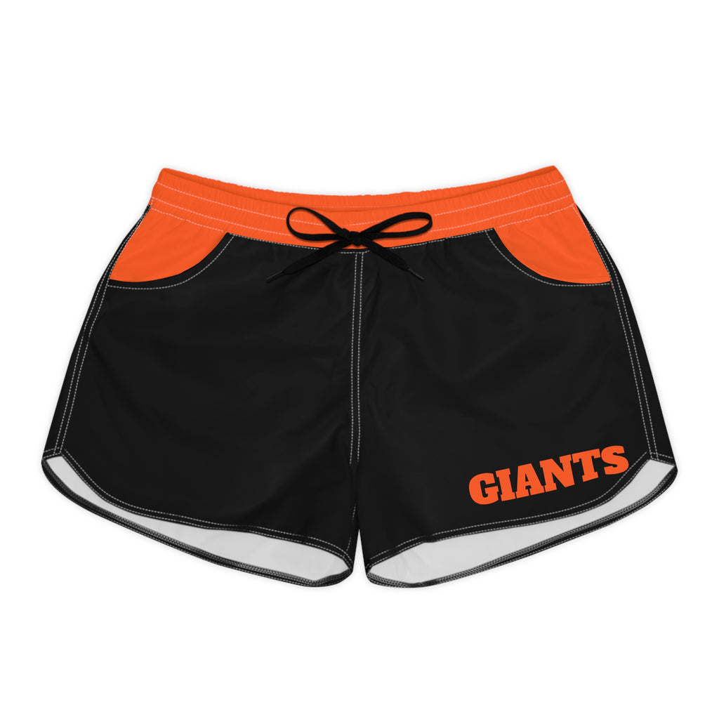 Black and orange Women's shorts, San Francisco baseball themed shorts,  cute baseball shorts,  game day shorts, gift