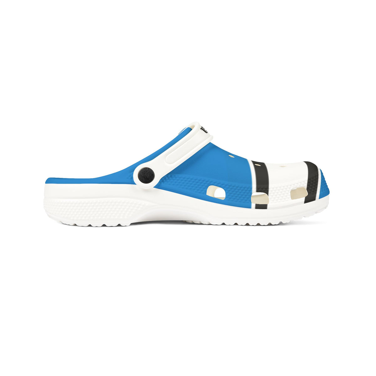 Carolina Football Themed EVA Foam Rubber Shoes, Unisex Shoes, Panthers Football Sandals, Men's shoes, Women's shoes, Carolina Panthers Shoes