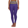 Purple and gold High Waisted Yoga Leggings, cute yoga pants,  Women's Leggings,  gift for alumni, gift for student, gift