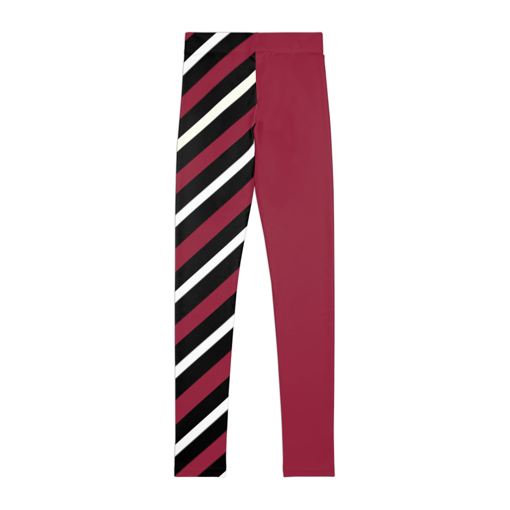 Red, Black and White Striped Youth Leggings, Arizona Football Themed Kids Leggings, Matching Leggings, Mommy and Me Matching, Gift