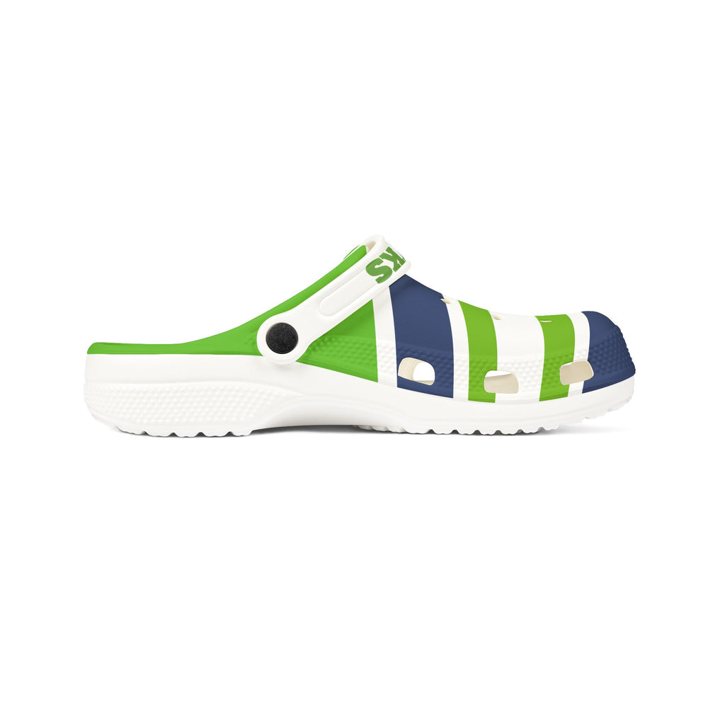 Seattle Football Themed EVA Foam Rubber Shoes