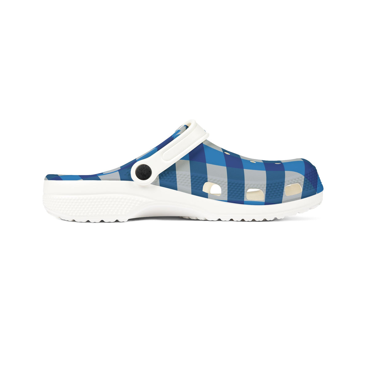 Blue Buffalo Plaid Detroit Clogs | EVA Foam Shoes