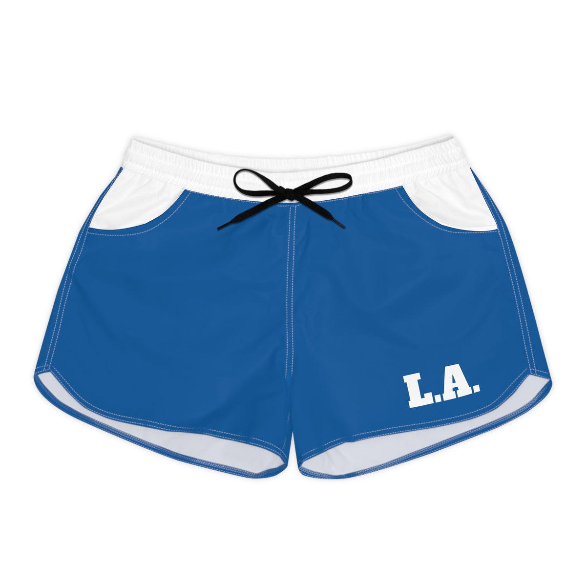Blue and White Women's Shorts, Los Angeles Baseball Themed shorts, Cute shorts, game day shorts, l.a. Baseball,  LA shorts